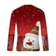thumbnail image 5 of Blusas y camisas de manga larga y cuello redondo para hombre, informales, a la moda, con estampado navideño, cuello redondo, blusas de licra de manga larga para hombre., 5 of 5
