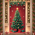thumbnail image 6 of Decorative Design Christmas Gift Banner Festive Bow Holiday Background for Christmas Party Celebration Event Decoration, 6 of 6