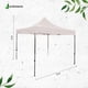 thumbnail image 2 of Carpa 3x3 m Jardimanía, Toldo Antisombra, Acero Reforzado y Lona Resistente, Portátil y Plegable blanco, 2 of 4