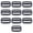 Black, variant on Oasiva 10Pcs Plastic Triglides Slide Buckles Adjustable Webbing Triglides Sliplock Slide Buttons for Belt Backpack Bags Part