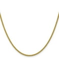 thumbnail image 2 of 14K Yellow Gold Spiga Wheat Chain Necklace 16 inch 2 mm Semi-Solid 3-Wire with Lobster Clasp, 2 of 4