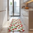 thumbnail image 4 of Red Strawberry Plants Fruit Flower Leaf Kitchen Rug Mat,Kitchen Runner Rugs Non Skid Washable,Decorative Kitchen Floor Mats for Kitchen,Sink,Laundry,17"x47.2", 4 of 7