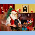 thumbnail image 3 of CafePress - Santa Min Poodle (B) Light T Shirt - Light T-Shirt - CP, 3 of 4