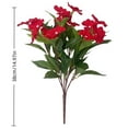 thumbnail image 2 of Impatiens Floral Arrangement for Indoor and Outdoor Use - Realistic Synthetic Flowers for Home Weddings Events Long Lasting Elegant Bouquet, 2 of 4