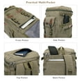 thumbnail image 6 of WITZMAN Travel Backpack for Men Large Carry on Vintage Canvas Luggage Backpack Duffel Bag with Shoe Compartment (A568 Army Green), 6 of 10