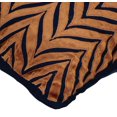 thumbnail image 2 of The HomeCentric 20x20 Pillow Cover Navy Luxury Navy Blue Pillow Cases Art Velvet Applique Pillows Cover Pack of 2 20x20 inch (50x50 cm) Cushion Cover Geometric Art Pillow Cases Silk - Arty Chevron, 2 of 2