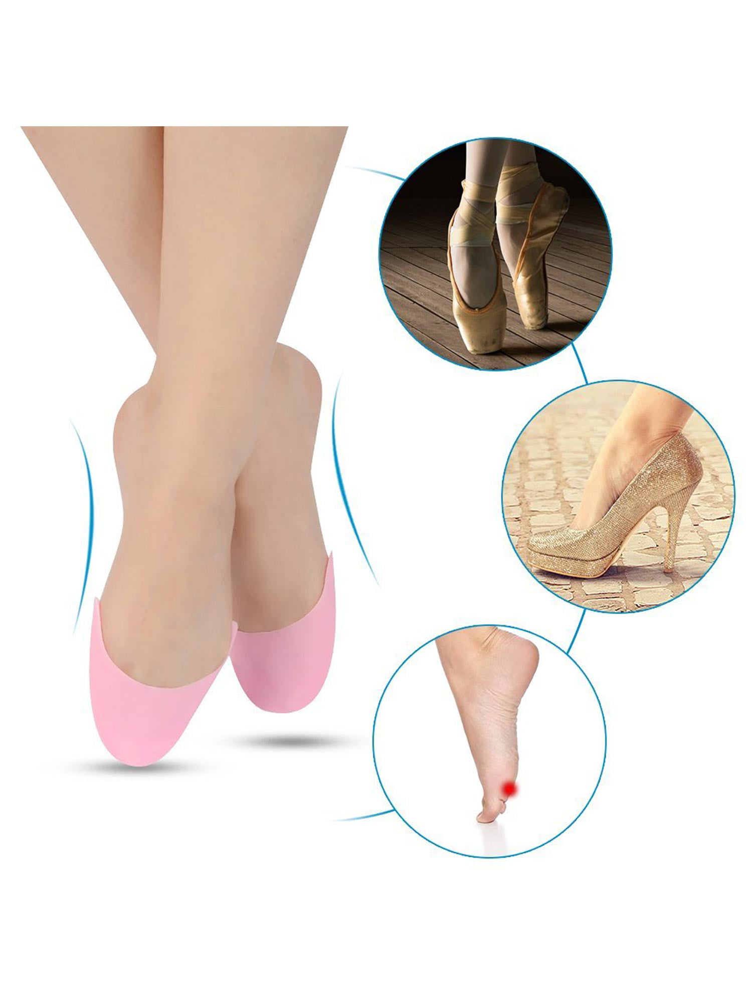 2X Ballet Dance Shoe Pads Cushion Soft Silicon Gel Protector Pointe Toe Cover ZY 