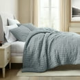 thumbnail image 3 of Seersucker Textured Comforter Set Plush All-Season Down Alternative Bedding - Comfort Canopy, 3 of 18