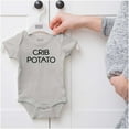 thumbnail image 5 of Crib Couch Potato Lazy Cute Funny Romper Boys or Girls Infant Baby Brisco Brands 24M, 5 of 6