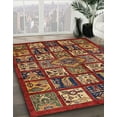 thumbnail image 2 of Ahgly Company Indoor Rectangle Abstract Red Abstract Area Rugs, 5' x 7', 2 of 6