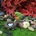 thumbnail image 4 of kurtrusly Miniature Bird Statue Arts Crafts Bird Animal Model Ornament Decor 2Pcs C, 4 of 9