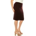 thumbnail image 2 of Women's Plus Size Casual Solid Pencil Skirt, 2 of 3