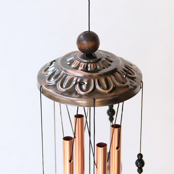 Carillon éolien Vintage en métal, 4 Tubes, facile à accrocher