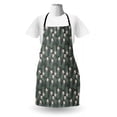 thumbnail image 3 of Apothecary Apron, Rosemary Branches Leaves Botanical Beauty Essence Mother Nature Gardening, Unisex Kitchen Bib with Adjustable Neck for Cooking Gardening, Adult Size, Grey Fern Green, by Ambesonne, 3 of 4