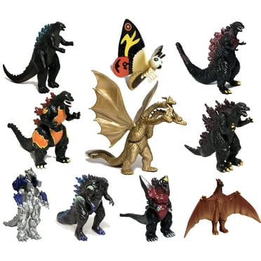 Godzilla King of the Monsters Toys Action Figure Set, 10 Pieces