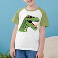 thumbnail image 3 of RXIRUCGD 2025 Vêtements d'Été pour Enfants Tout-Petits Garçons Filles Mode Mignon Col Rond Imprimé Manches Courtes Haut, 3 of 7