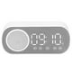 thumbnail image 5 of Radio despertador altavoz HIFI espejo reloj pantalla LED para viajes en casa, 5 of 8