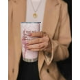 thumbnail image 2 of 40th Birthday Gifts for Women- 20oz Stainless Steel Tumbler with Lid and Straw, Vacuum Insulated Coffee Tumbler Pink Marble Cups, Funny Coffee Mug Gifts for Sisters, Friends, Coworker, Wife, 2 of 6