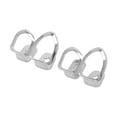 thumbnail image 1 of Unique Bargains 1 Set Fake Grills Hip Hop Style Double Teeth Grillz Silver Tone, 1 of 6