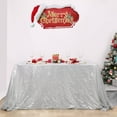thumbnail image 1 of Mantel B-COOL con lentejuelas 125x125 cm Silver Sparkle, 1 of 9