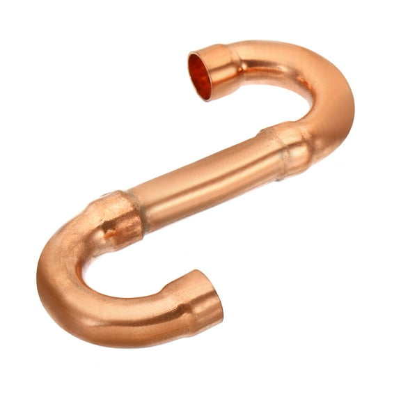 Uxcell 5/8" ID S-Trap Copper Pipe Fittings, Welding Solder Sweat Connection for HVAC Refrigeration Air Conditioning