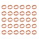 thumbnail image 1 of GOOHOCHY 30 piezas de accesorios para pelucas, extensiones de cabello, anillos de engarce, trenzas, cuentas para rastas, clips para puños (oro rosa), 1 of 8