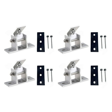 

Solar Panel Bracket Set Solar Holder End Clamp Kit Adjustable Flat Roof Mounting