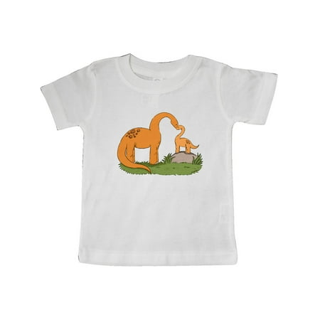

Inktastic Cute Heart Brontosaurus Family Gift Baby Boy or Baby Girl T-Shirt