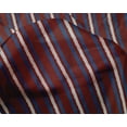 thumbnail image 4 of oneOone Silk Tabby Fabric Stripe Block Printed Fabric 1 Yard 42 Inch Wide, 4 of 4