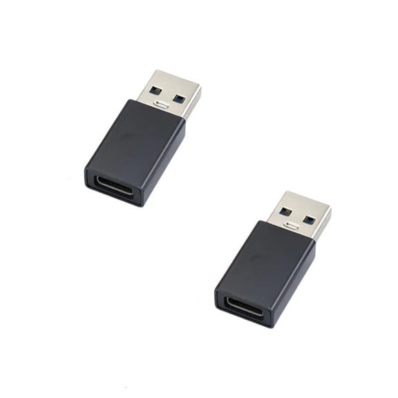 2Pack USB C Female to USB Male Adapter Type C OTG Converters 5Gbps Data Syncing& Fast Charging for Phone Laptop Charger