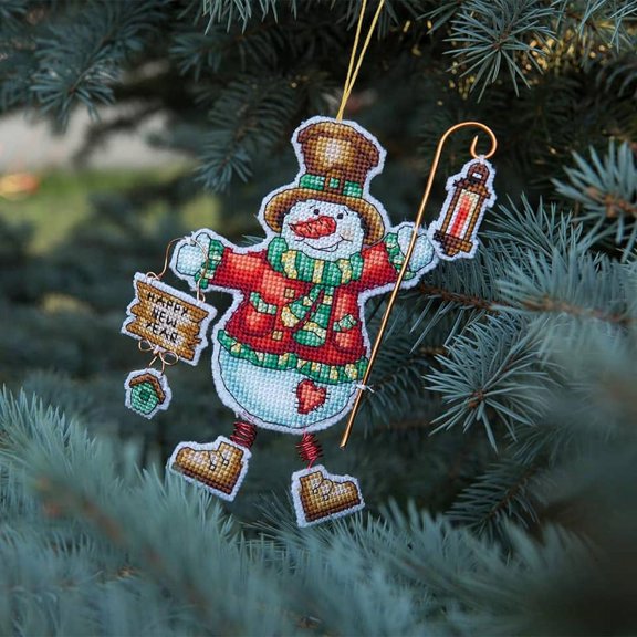 Christmas tree toy cross-stitch kit T-04C Set of pictures "Christmas toys"