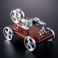 thumbnail image 4 of Stirling Engine Model Kit That Works, All-Metal Stirling Engine Car Model Kit with Transparent Cylinders & Solid Wood Base for Physics Science Experiment Demonstration, 4 of 5