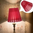 thumbnail image 3 of 2pcs Translucent Gauze Lamp Shade, Clip- Bulb Light Cover 3. 5x5. 5x5. 1, Cloth Hand Crafted, for Table Lamp and Floor Light, 3 of 8