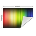 thumbnail image 3 of XMXY Woven Placemats Set of 6 PCS, Lines Rainbow Colors Table Mats Washable Heat Resistant Placemats, 3 of 6
