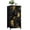Color 4, variant on Dresser for Bedroom with 4 Storage Drawers dark blue gold foil constellations stars clouds Dressers Chest of Drawers Steel Framed Fabric Closet Organizers for Dorm Entryway