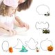 thumbnail image 2 of Juego de moldes de galleta de fantasma de calabaza de Halloween para hornear moldes de acero inoxidable para hornear dulces, barra de cocina G,11 Feliz Sencillez, 2 of 5