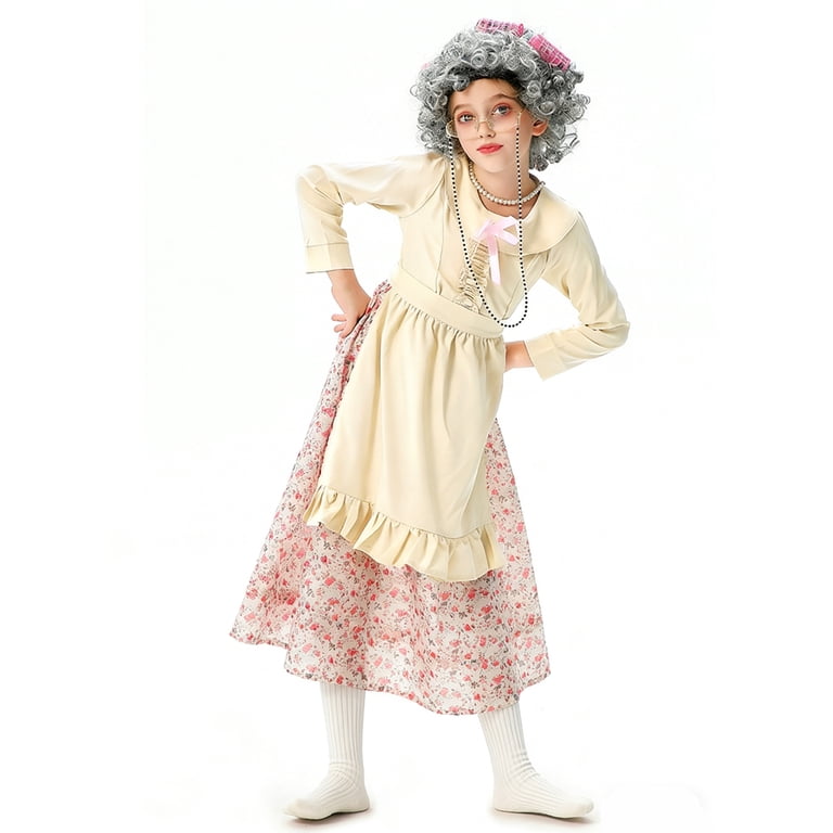 old lady fancy dress costume Fancy Nana Kit Old Lady Woman Fancy Dress Up Halloween Child Costume Accessory