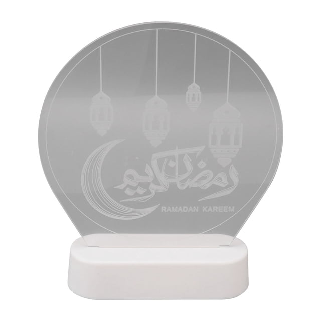 Luz nocturna ANGGREK Eid Mubarak decoración de centro de mesa Luz LED 3D RGB