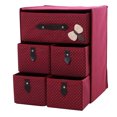 thumbnail image 1 of Coofit Storage Drawer Foldable Bowknot Clothes Organizer Storage Cube Organizer, 1 of 10