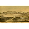 thumbnail image 2 of Vintage Maps 32x21 Gold Ornate Wood Framed with Double Matting Museum Art Print Titled - Winona-Minnesota 1874, 2 of 4