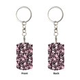 thumbnail image 2 of Goofa Daisies Flowers Printed Rectangular Metal Keychain Bag Charm Floral Charm for Purse Keys Metal Keyring Gift for Women Accessories, 2 of 7