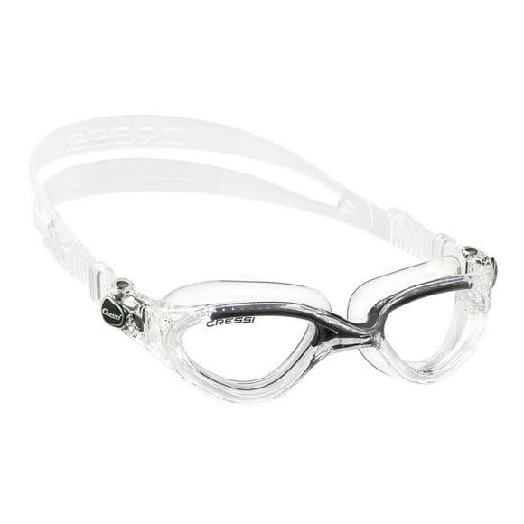 Goggle Cressi Flash Adulto Claro/Negro Lente Claro