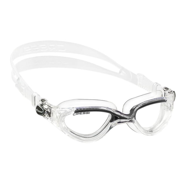 Goggle Cressi Flash Adulto Claro/Negro Lente Claro