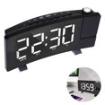 thumbnail image 2 of Digital Alarm Clock, Projection Alarm Clocks for Bedroom with 4 Dimmer, USB Phone Charger, 180° Rotable Projector, 2 of 9