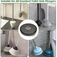 thumbnail image 6 of 2 Pcs Plunger Mat,Toilet Plunger Holder Only,Plunger Tray Air Drying Mat for Toilet Plunger,Plunger Holder Catches Drips(Black), 6 of 6
