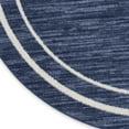 thumbnail image 3 of Nourison Essentials Indoor/Outdoor Navy/Ivory 4' x round Area Rug, (4 Round), 3 of 11