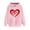 H Pink, variant on Fjofpr Women Clothes under $10 Womens Sweatshirts & Hoodies on Women's Print Winter Hoodie Pullover Tops Long Sleeved Comfortable Sweatshirt