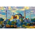 thumbnail image 2 of Gavidia, Pedro 24x17 Black Ornate Wood Framed with Double Matting Museum Art Print Titled - Istanbul Turkey Hagia Sophia, 2 of 4