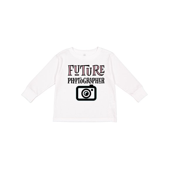 Inktastic Future Photographer Girls Photography Girls Long Sleeve Toddler T-Shirt