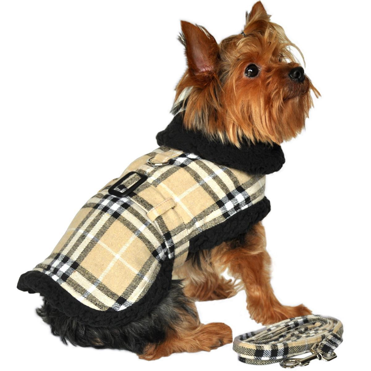 fleece lined dog coat
